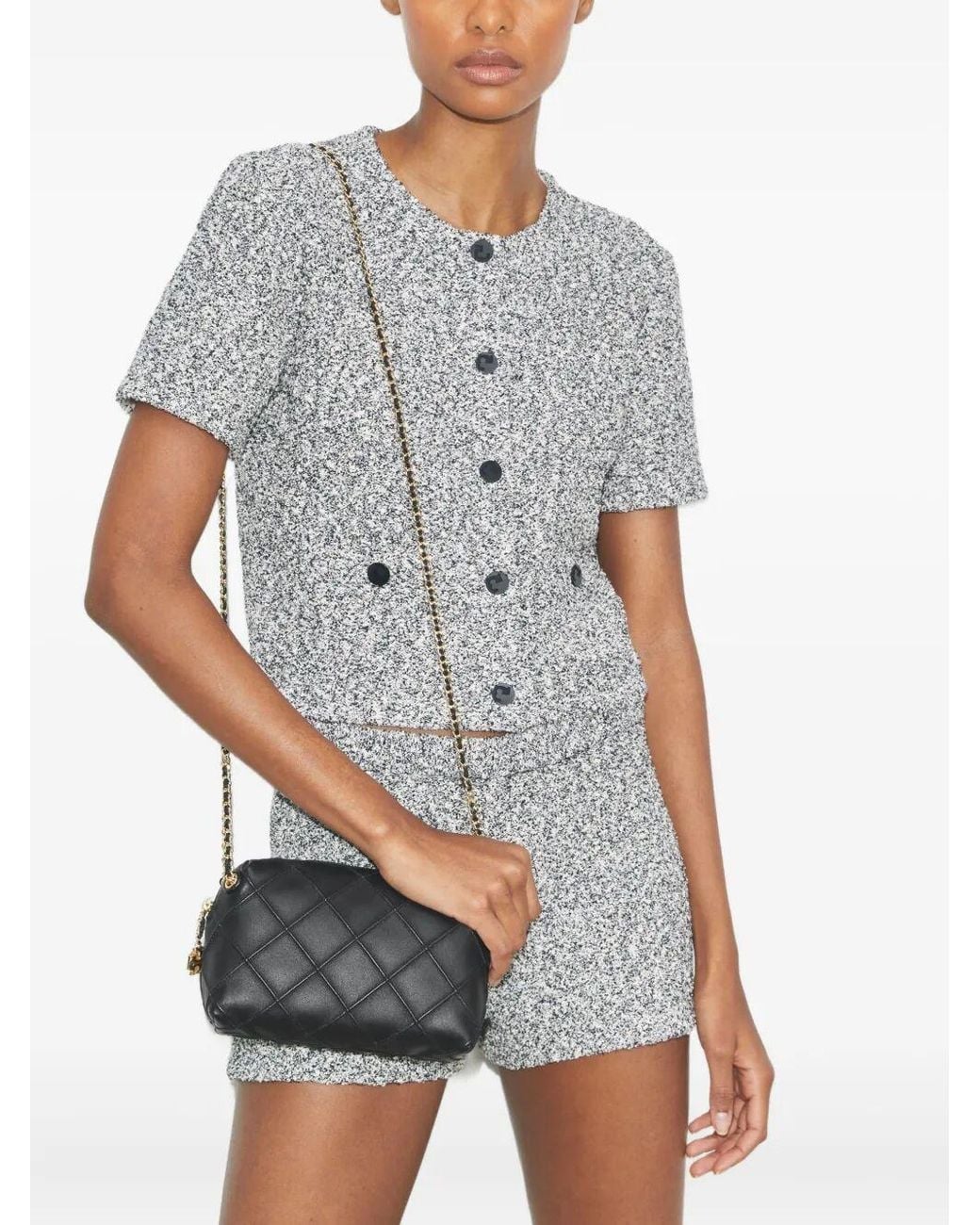 Tory Burch Black Soft 'Fleming' Shoulder