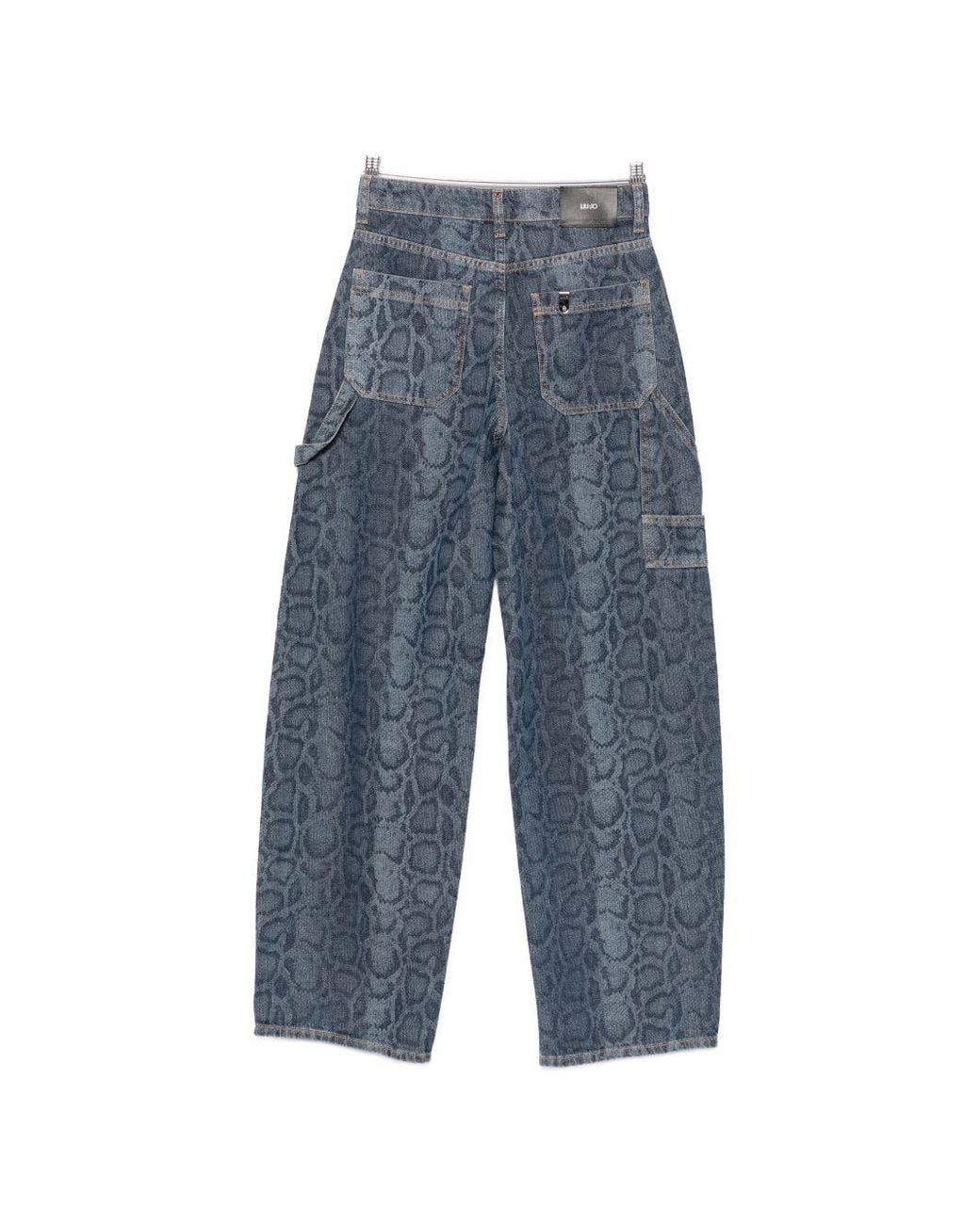Liu Jo Blue Dark Cotton Trousers