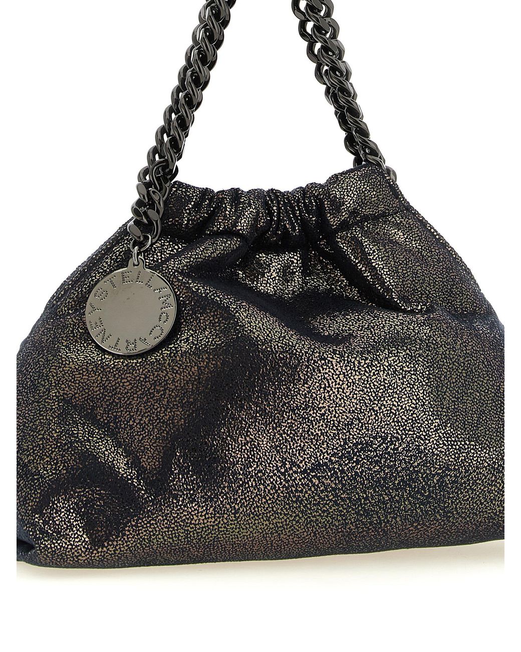 Stella McCartney Black 'Falabella Mini Drawstring' Crossbody Bag
