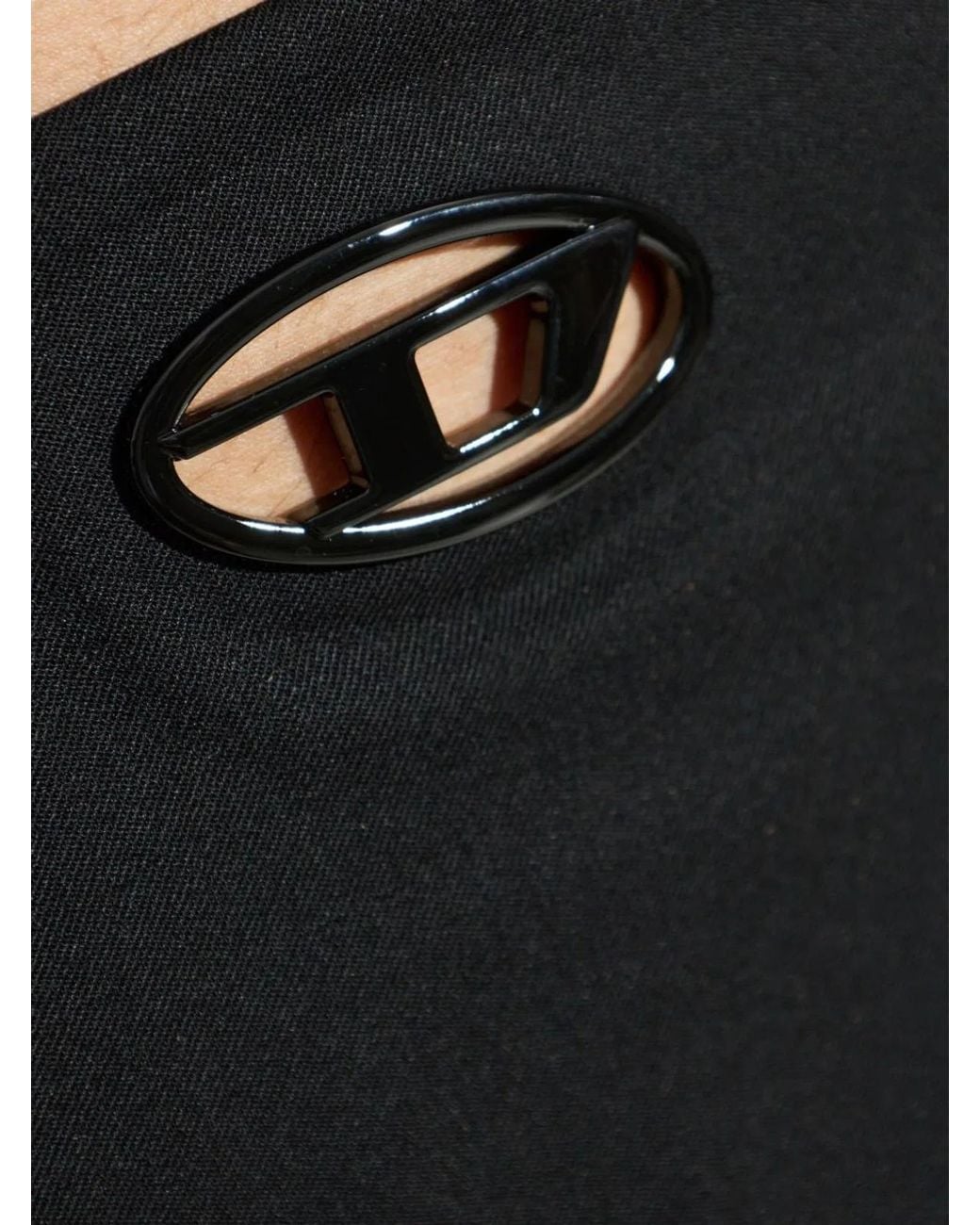 DIESEL Black Polyester Wool Elastane Shorts