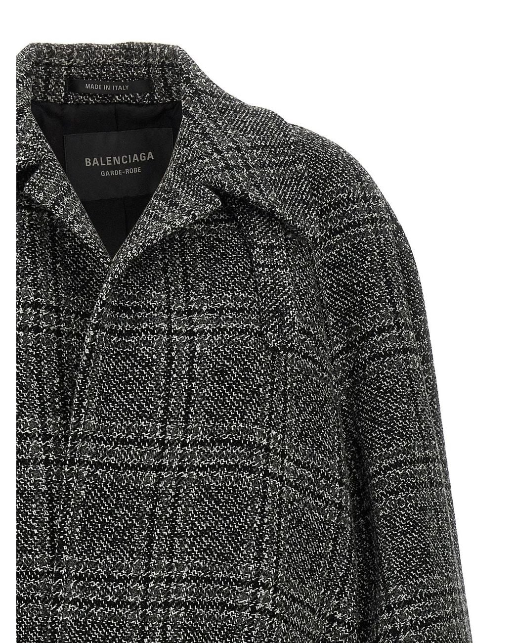 Balenciaga Black 'One Layer' Coat