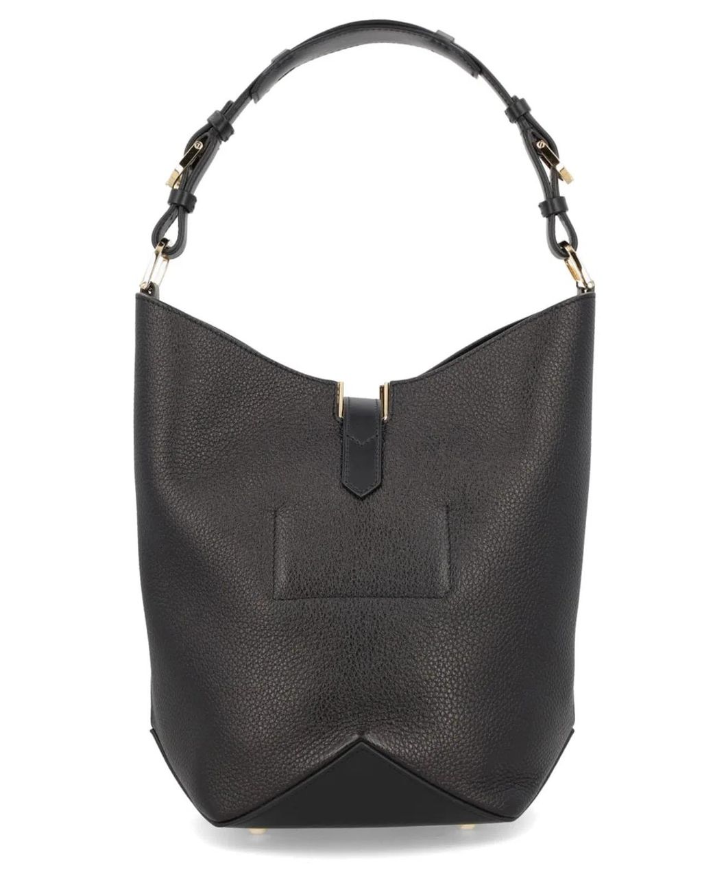 Lanvin Black Calf Leather Shoulder Bag