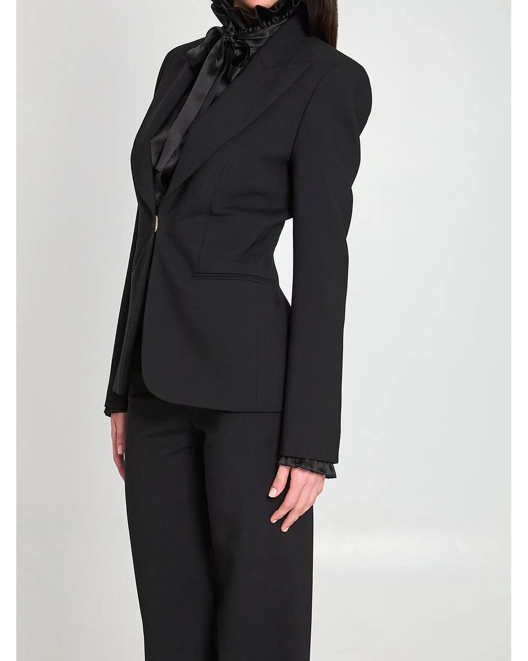 Gucci Black Technical Stretch Wool Jacket