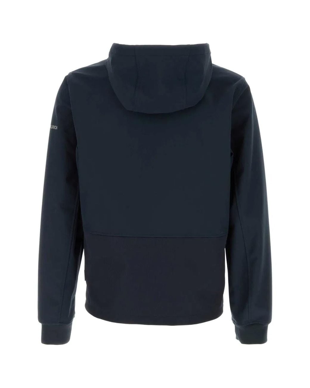 Woolrich Blue Soft Shell Full-Zip Hoodie for men
