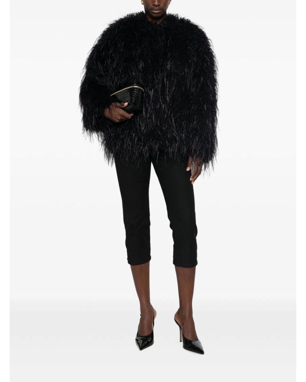 Forte_forte Black Ecofur Blouson Jacket