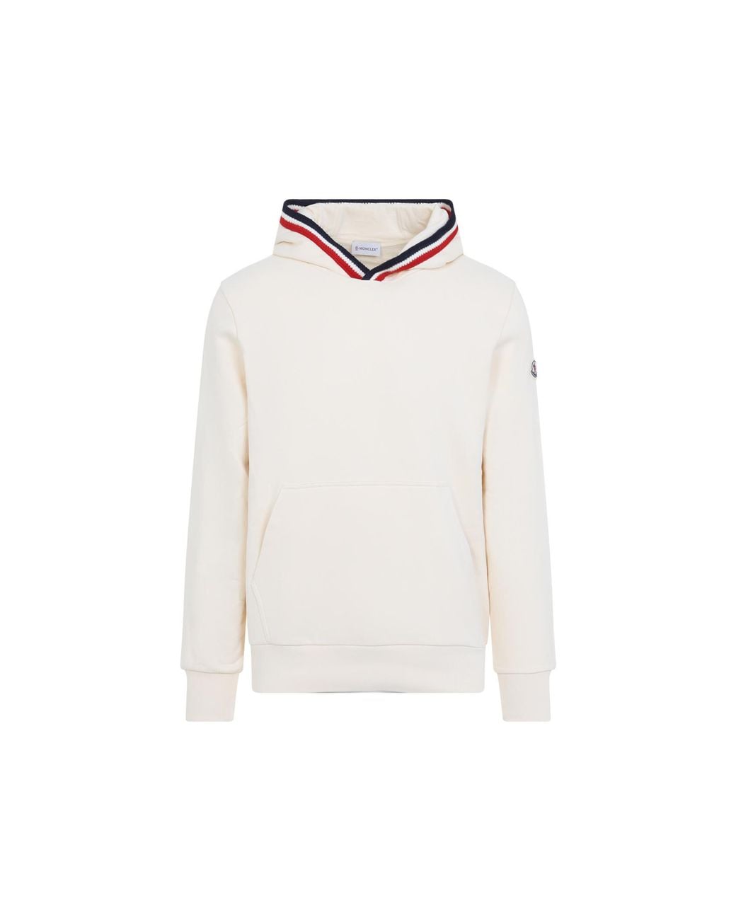 Moncler White Misccellaneous Sweater Hoodie for men