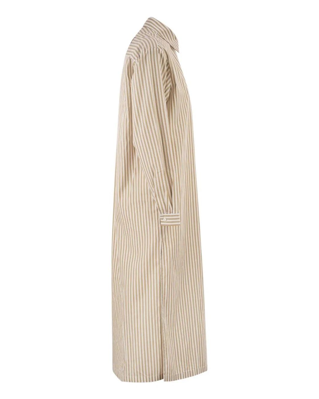 Mc2 Saint Barth Natural Long 'Shirtdress' Shirt