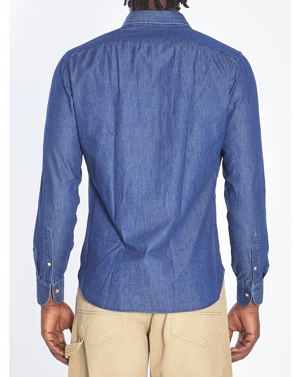 Borriello Blue Marechiaro Denim Shirt for men