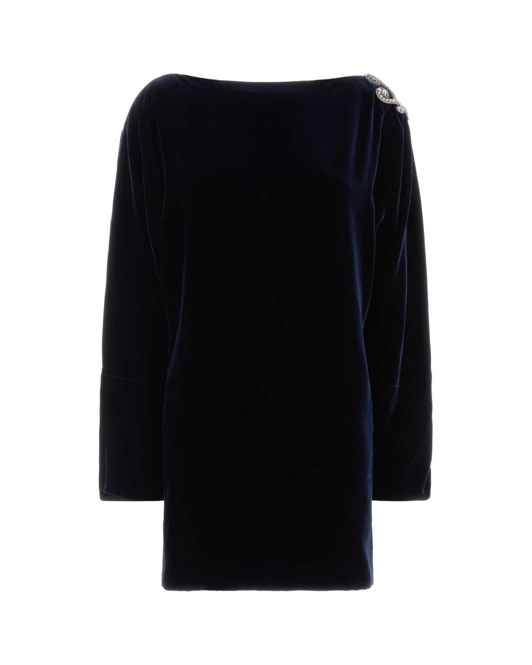 Versace Black Versatile Velvet Midi Dress For