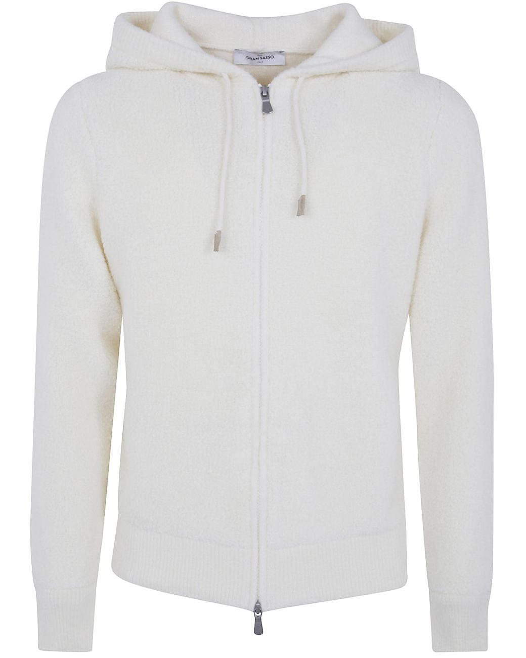 Gran Sasso White Hoodie Jacket for men
