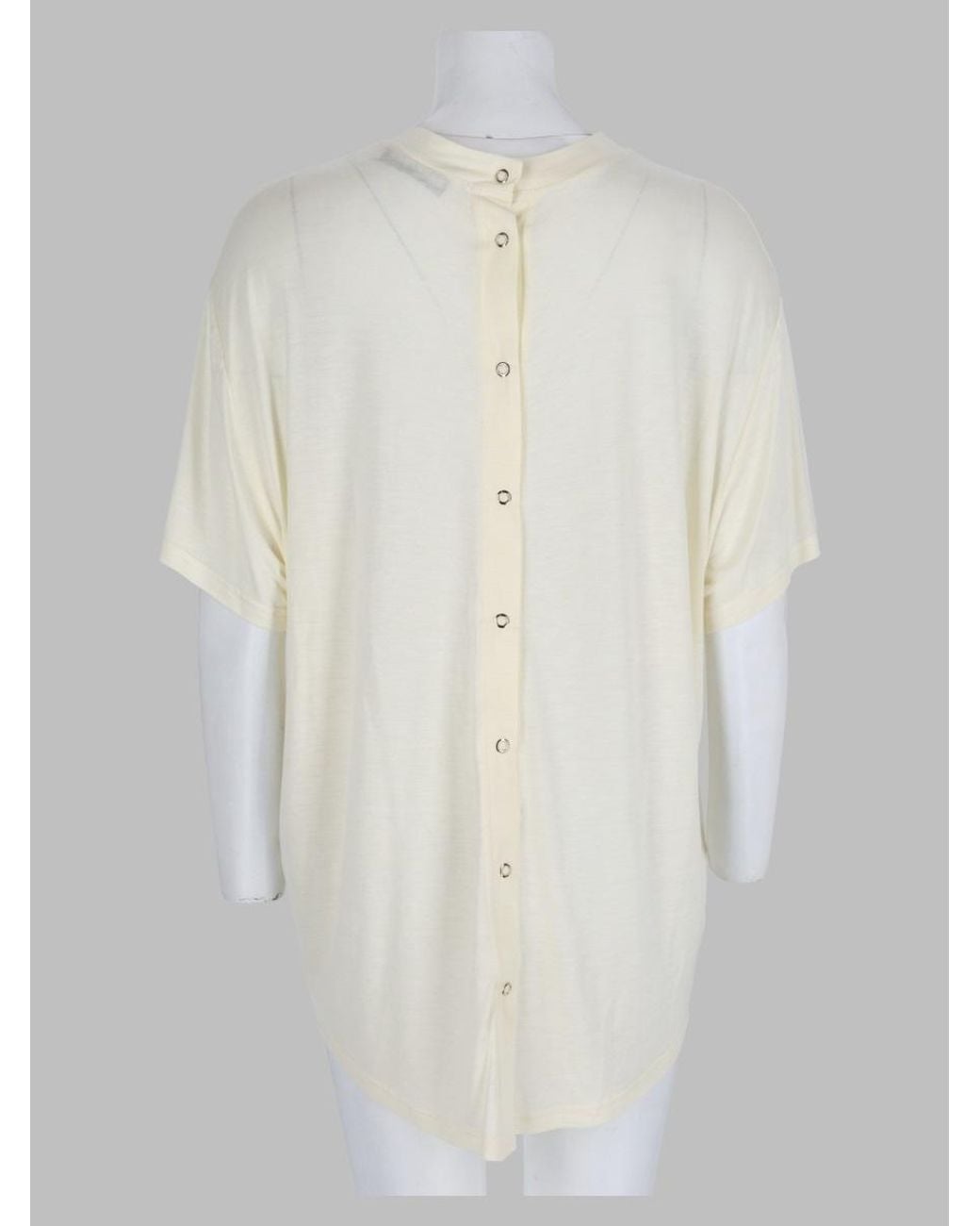 DARKPARK White Buttons T-Shirt