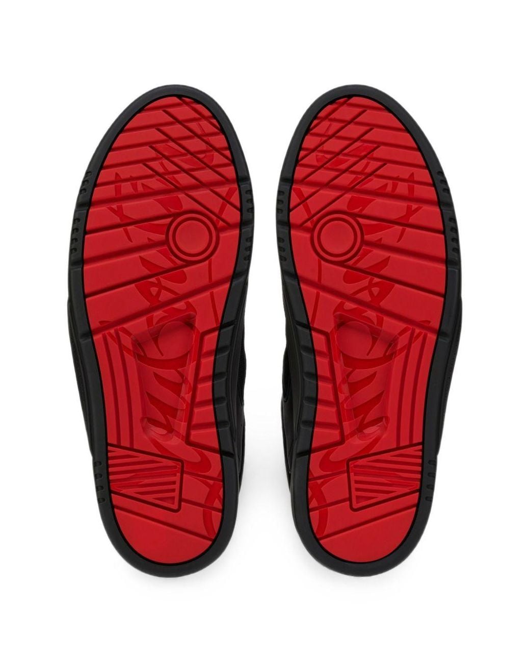 Christian Louboutin Black Basketball 1 Retro Leather Sneakers for men