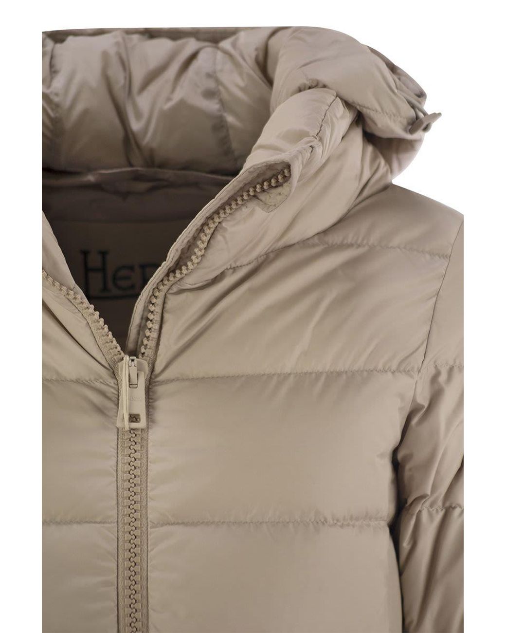 Herno Natural Medium Down Jacket With Hood