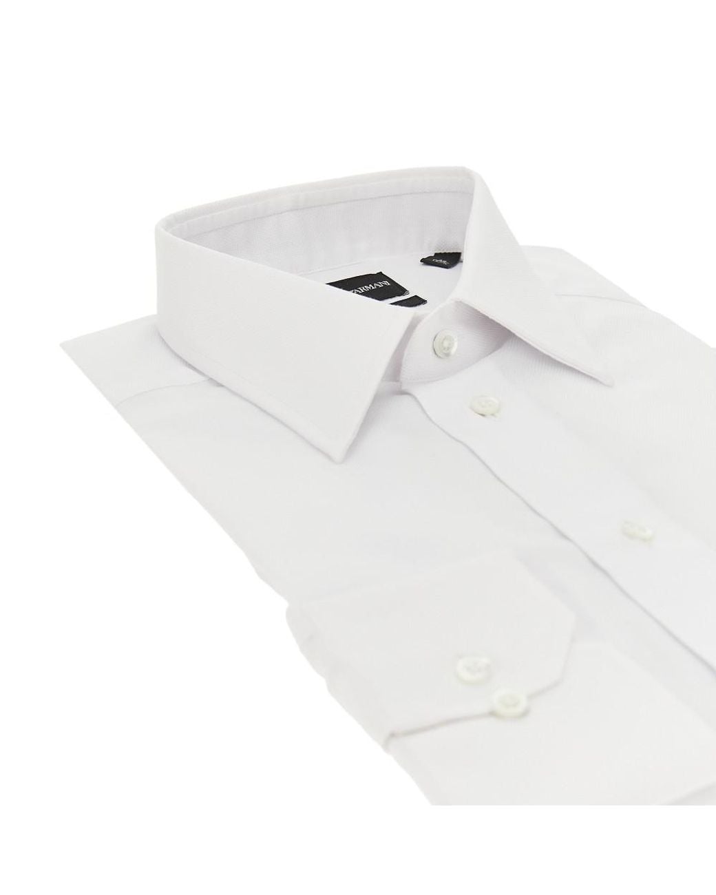 Emporio Armani White New York Piquet Shirt for men