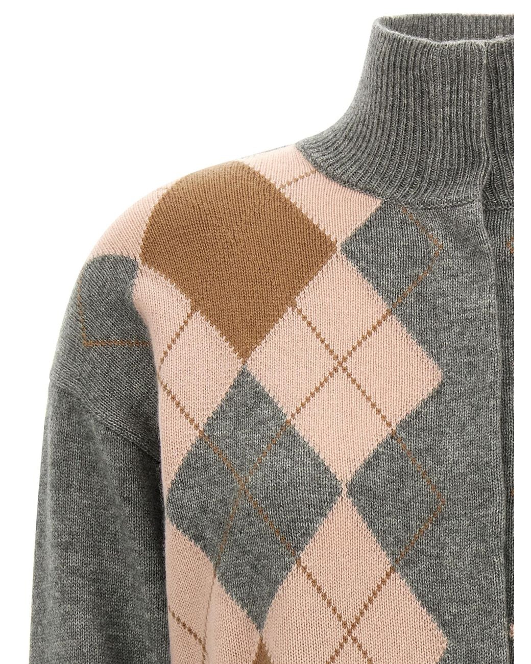 Max Mara Gray 'Pacche' Cardigan