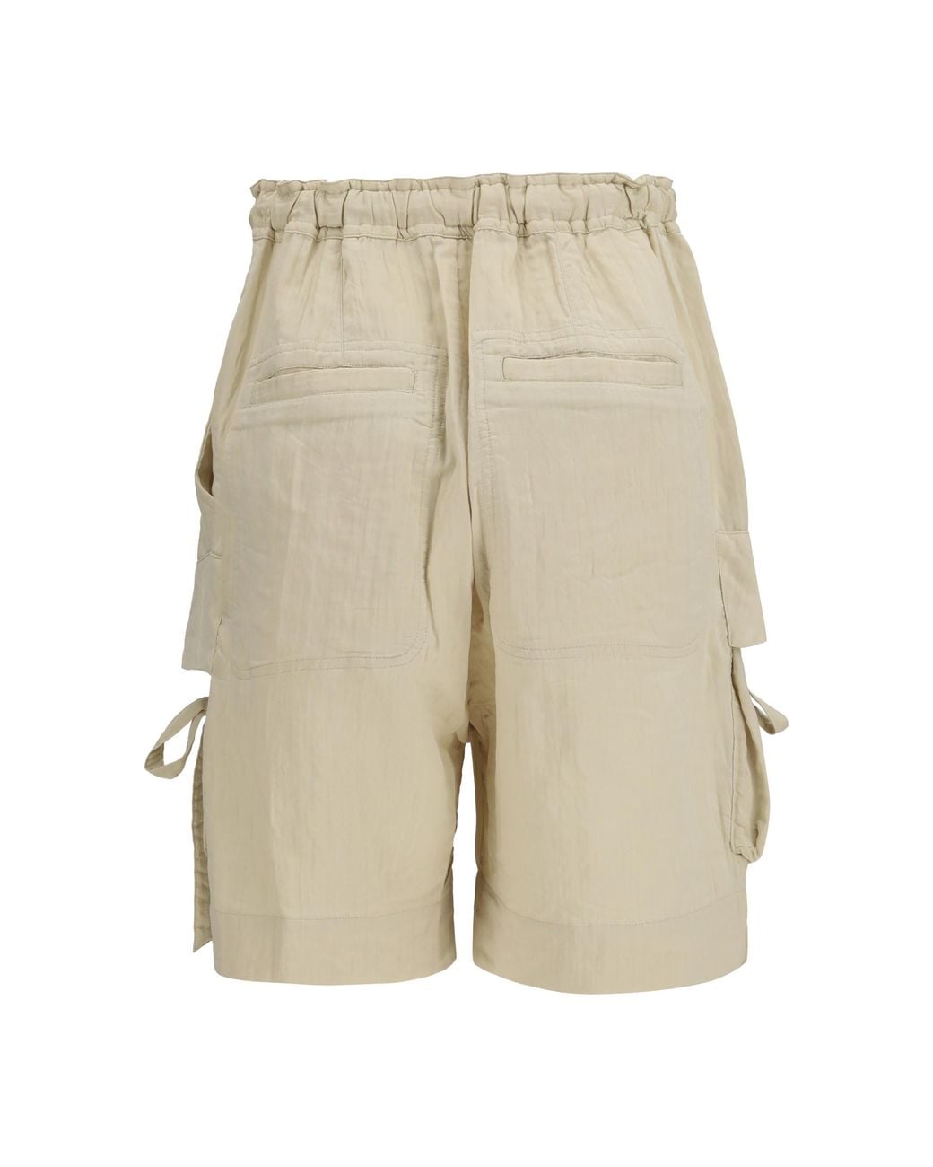 Isabel Marant White Viscose And Cotton Shorts Viscose; Cotton; Polyamide Bermuda