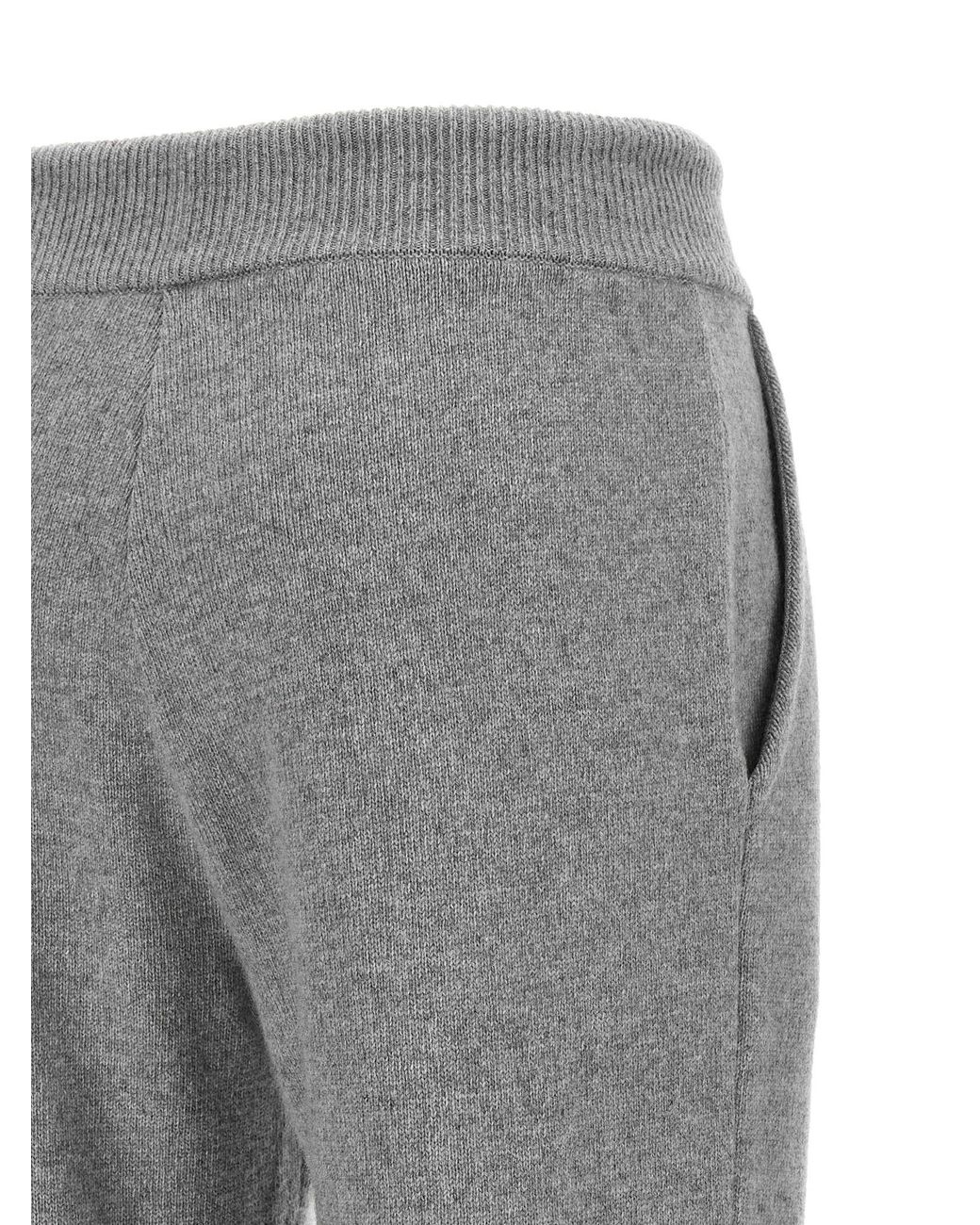Balmain Gray Cashmere Joggers