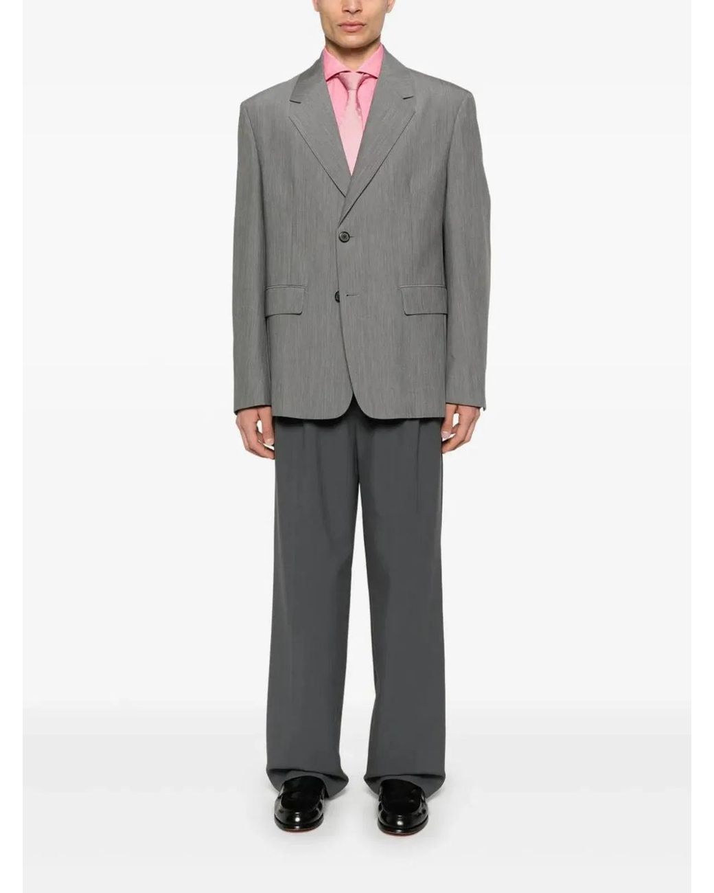 Traiano Milano Pink Cutaway Collar Shirt for men