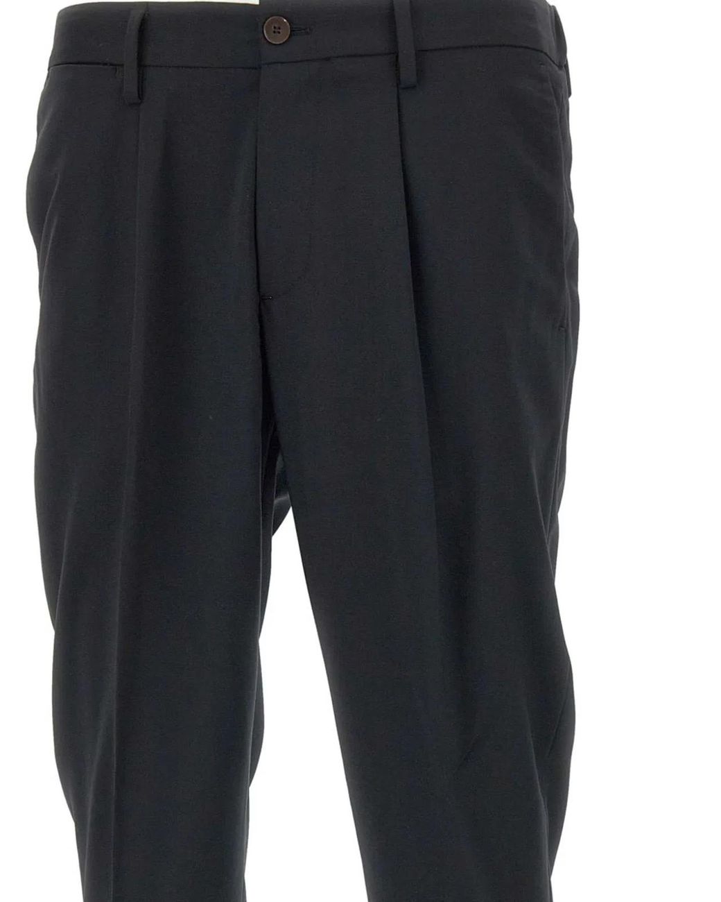 Devore Blue Cotton Modal Trousers for men