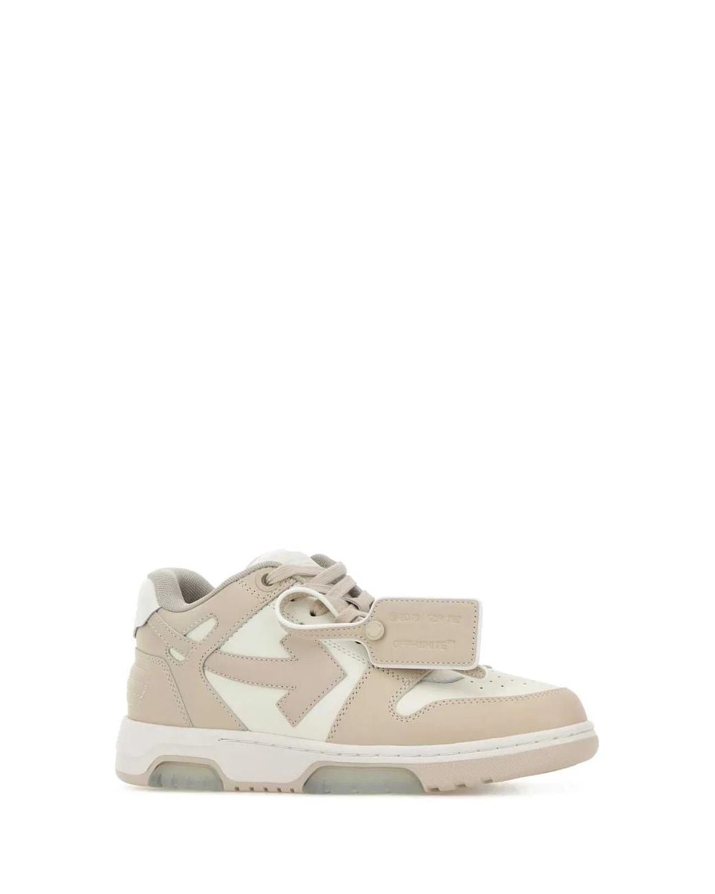 Off-White c/o Virgil Abloh White Two-tone Leather Out Of Office Sneakers