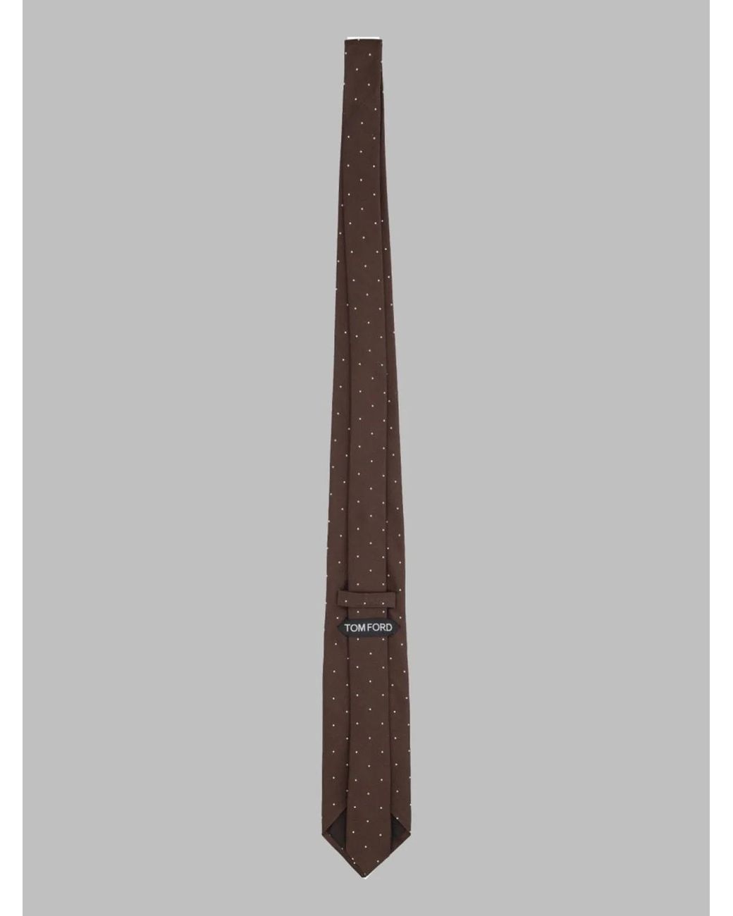 Tom Ford Brown Tom Ford Jacquard Silk 8 Cm Necktie for men