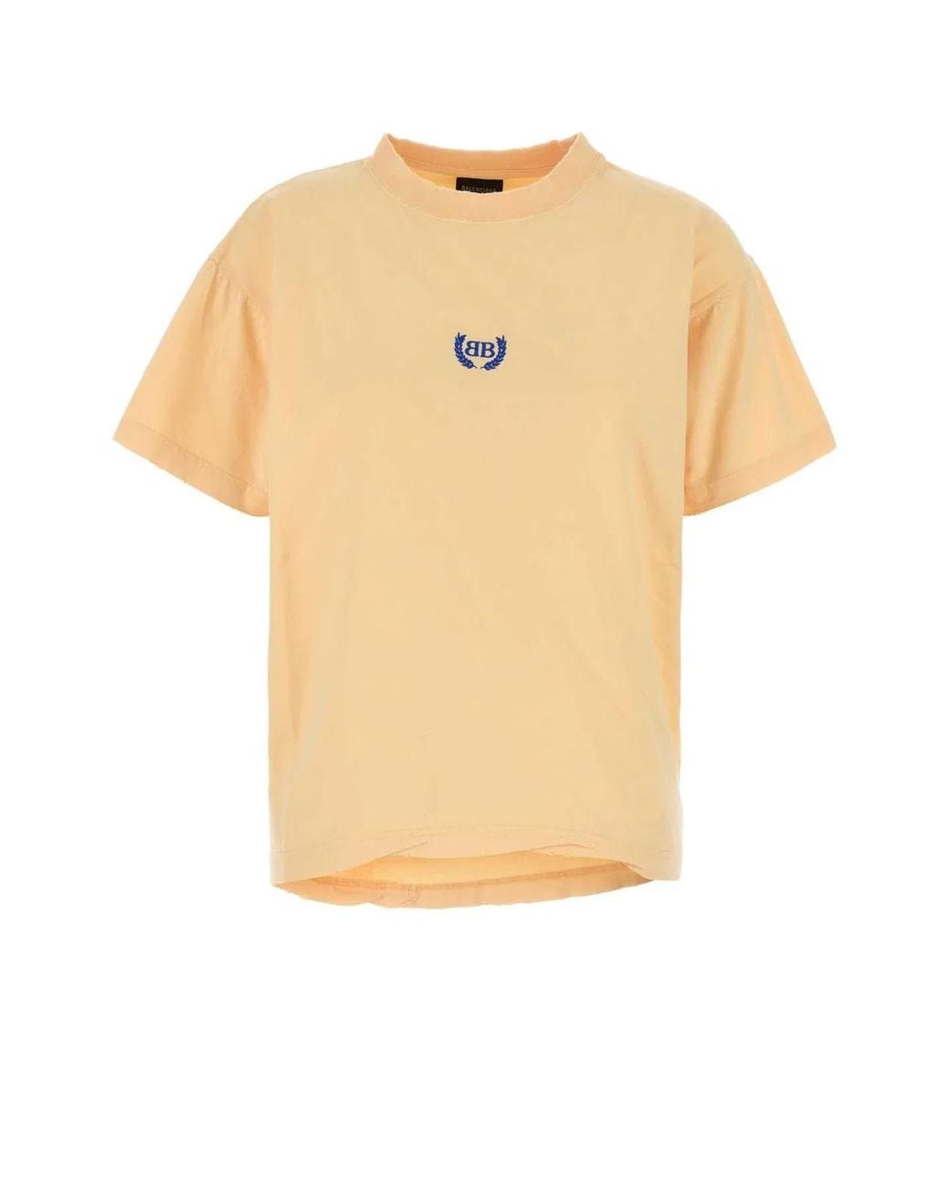 Balenciaga Orange Pastel Cotton Oversize T-Shirt