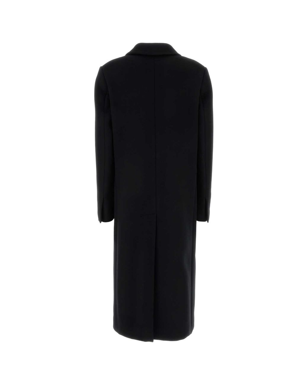 Fendi Black Coat Db Wool Double