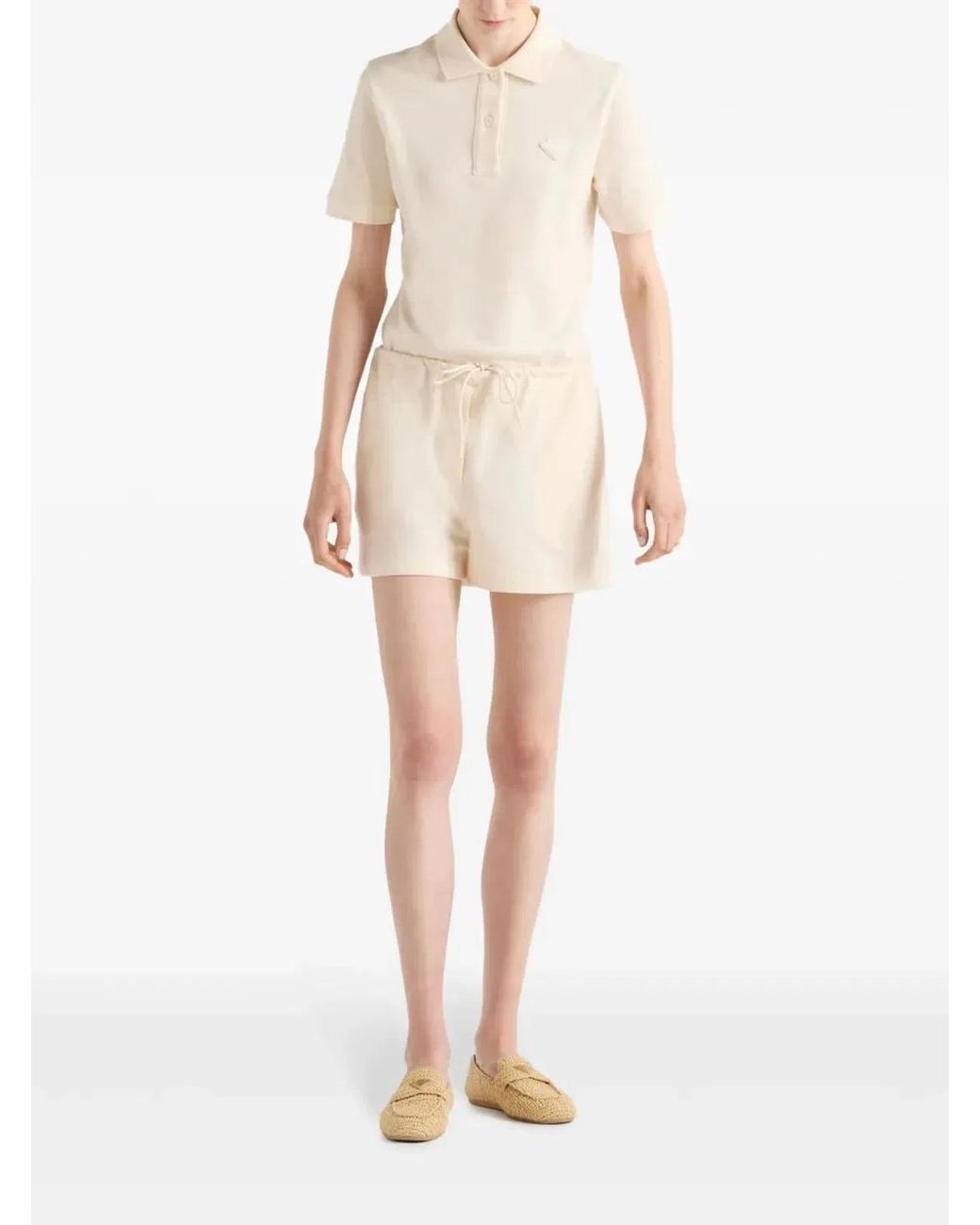 Prada Natural Cotton Shorts