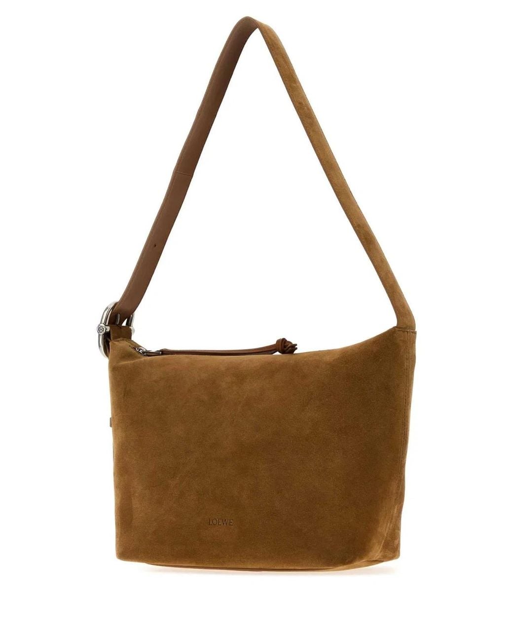 Loewe Brown Suede Loop Crossbody Bag for men
