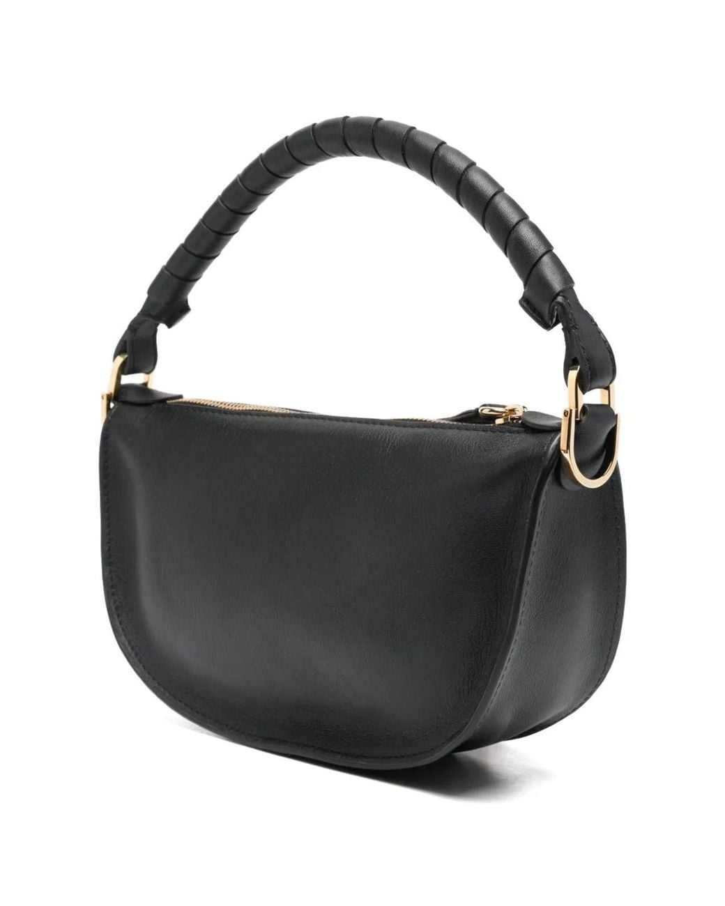 Chloé Black Marcie Leather Shoulder Bag