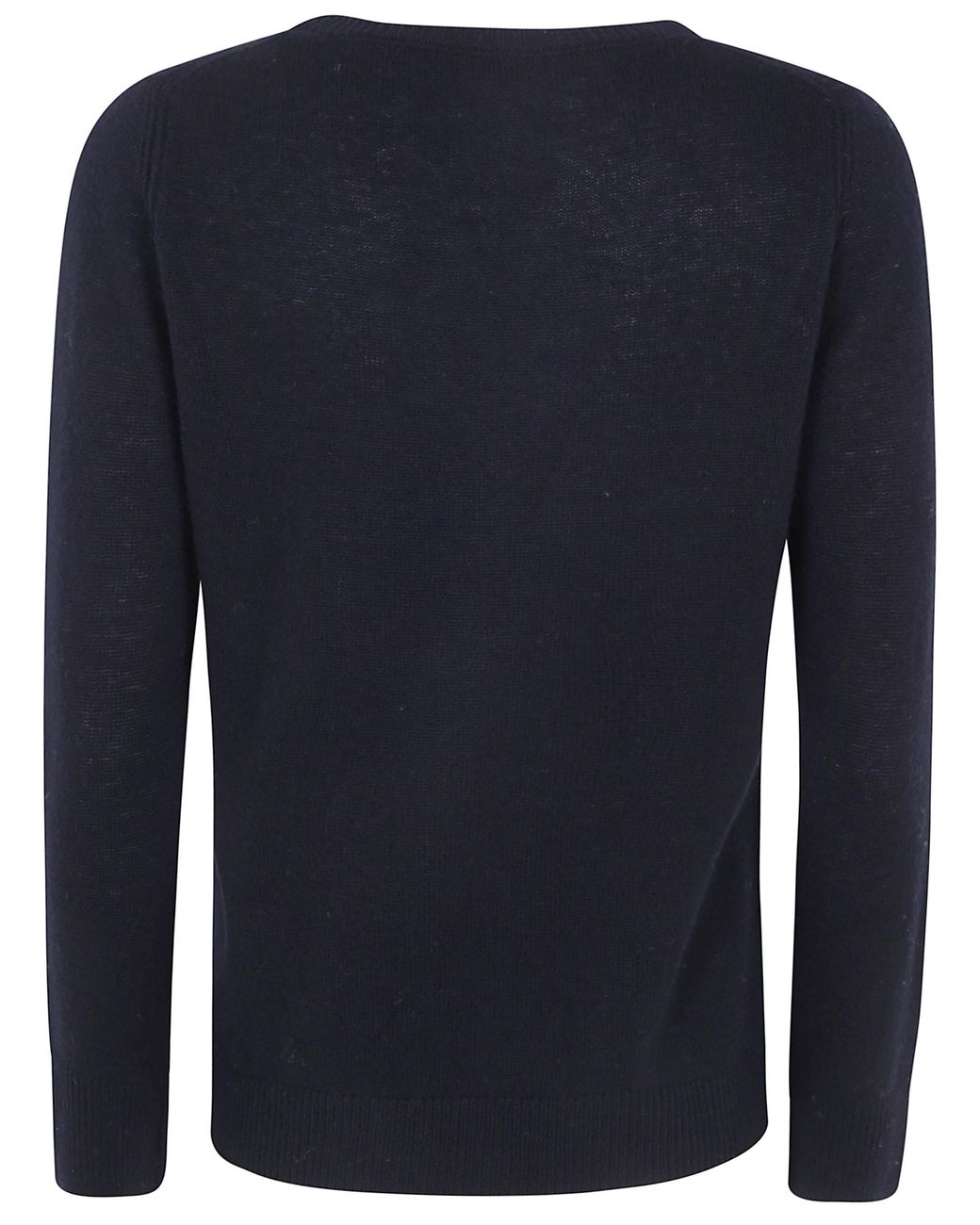 Rossopuro Blue Long Sleeved Boat Neckline Sweater