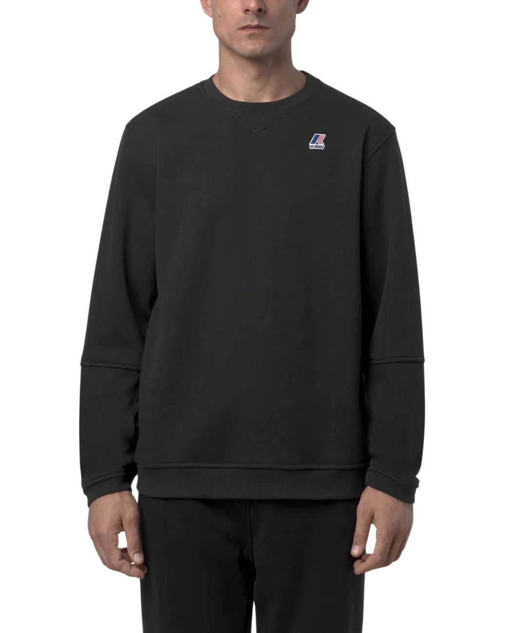 K-Way Black Nael Brushed Pc Fleece for men