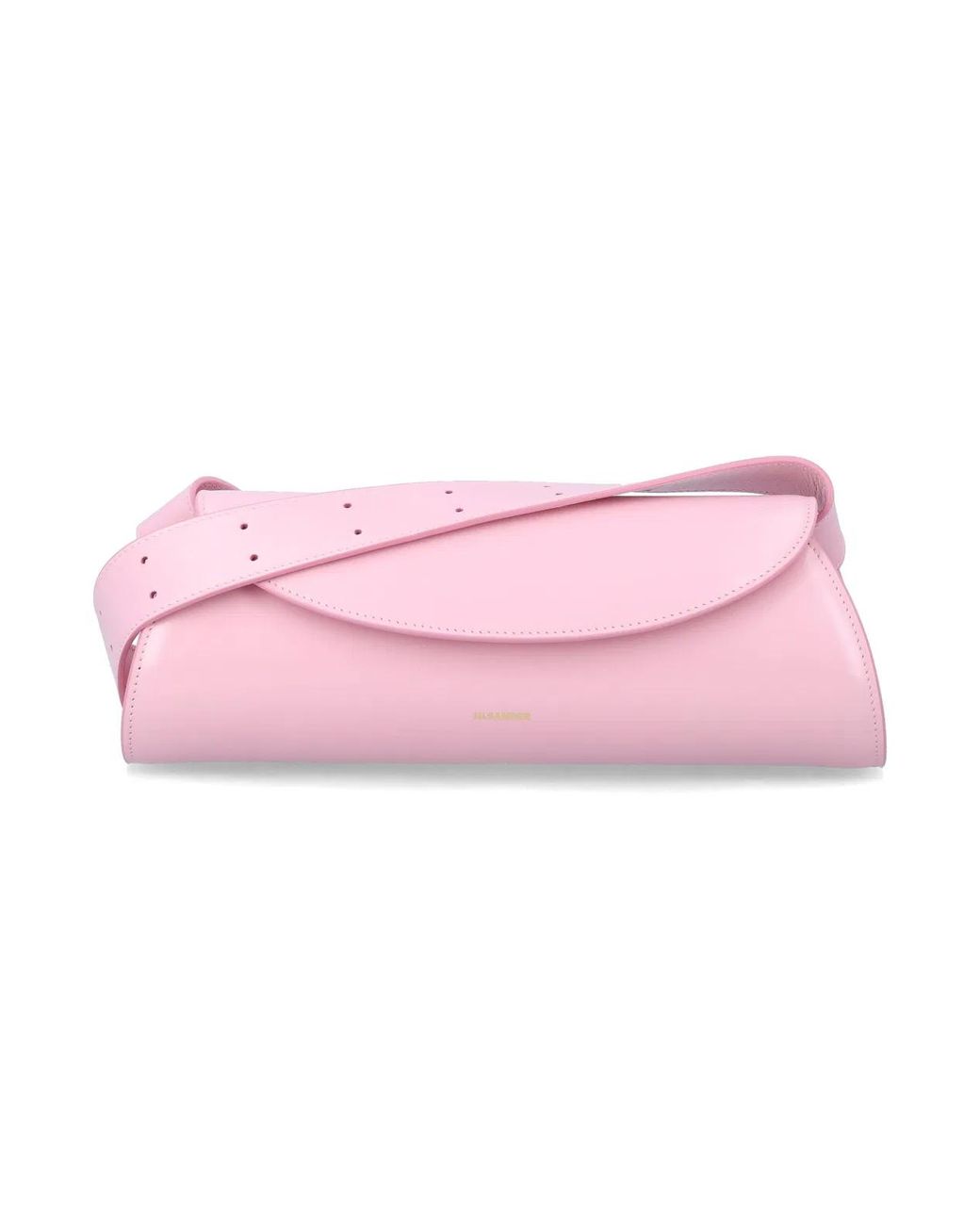 Jil Sander Pink Cannolo Small Leather Bag