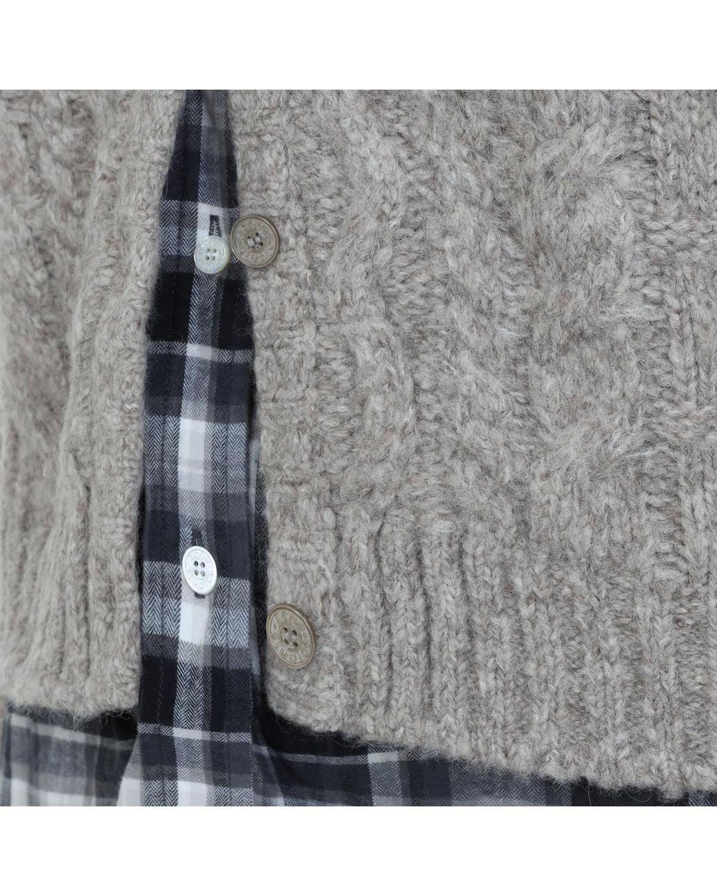 Acne Gray Medium Yak Wool Cardigan