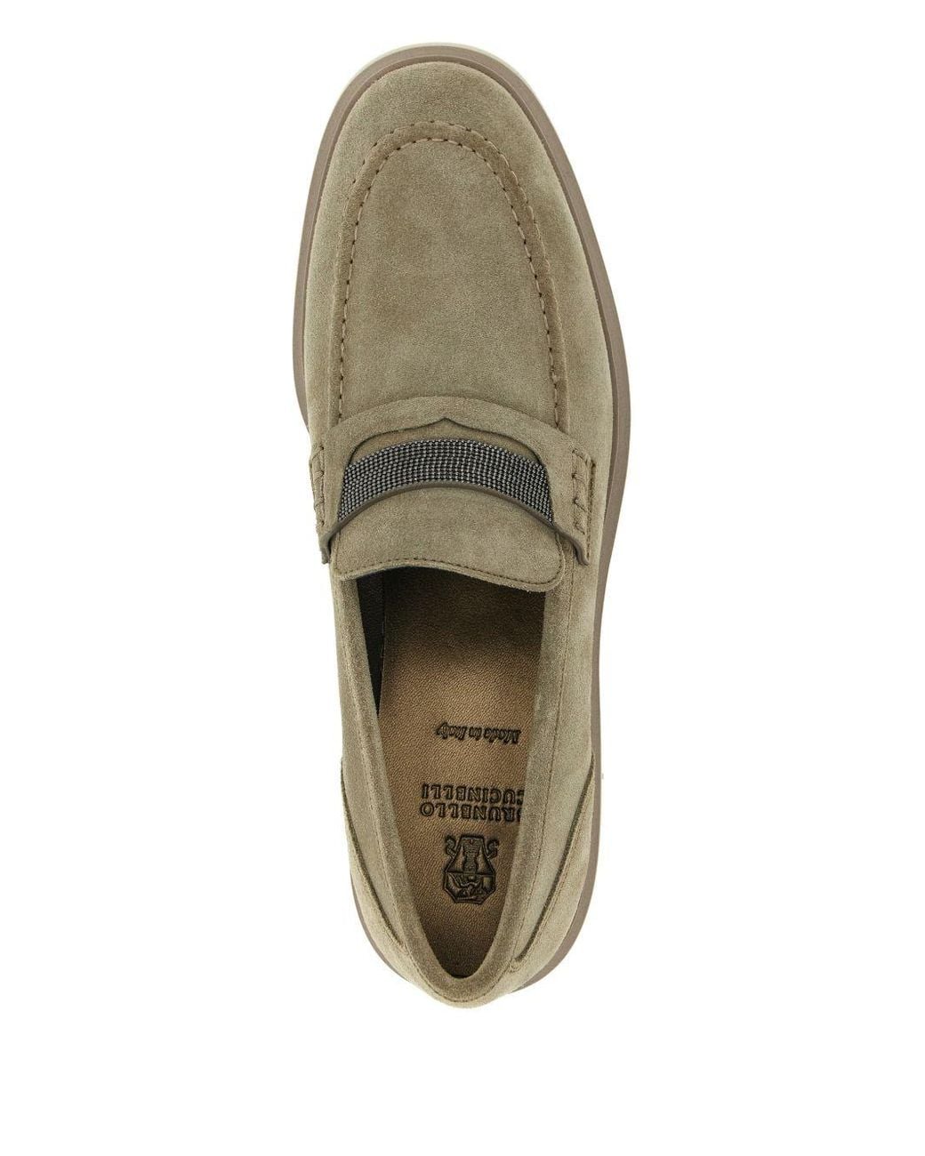 Brunello Cucinelli Brown Leather Loafer