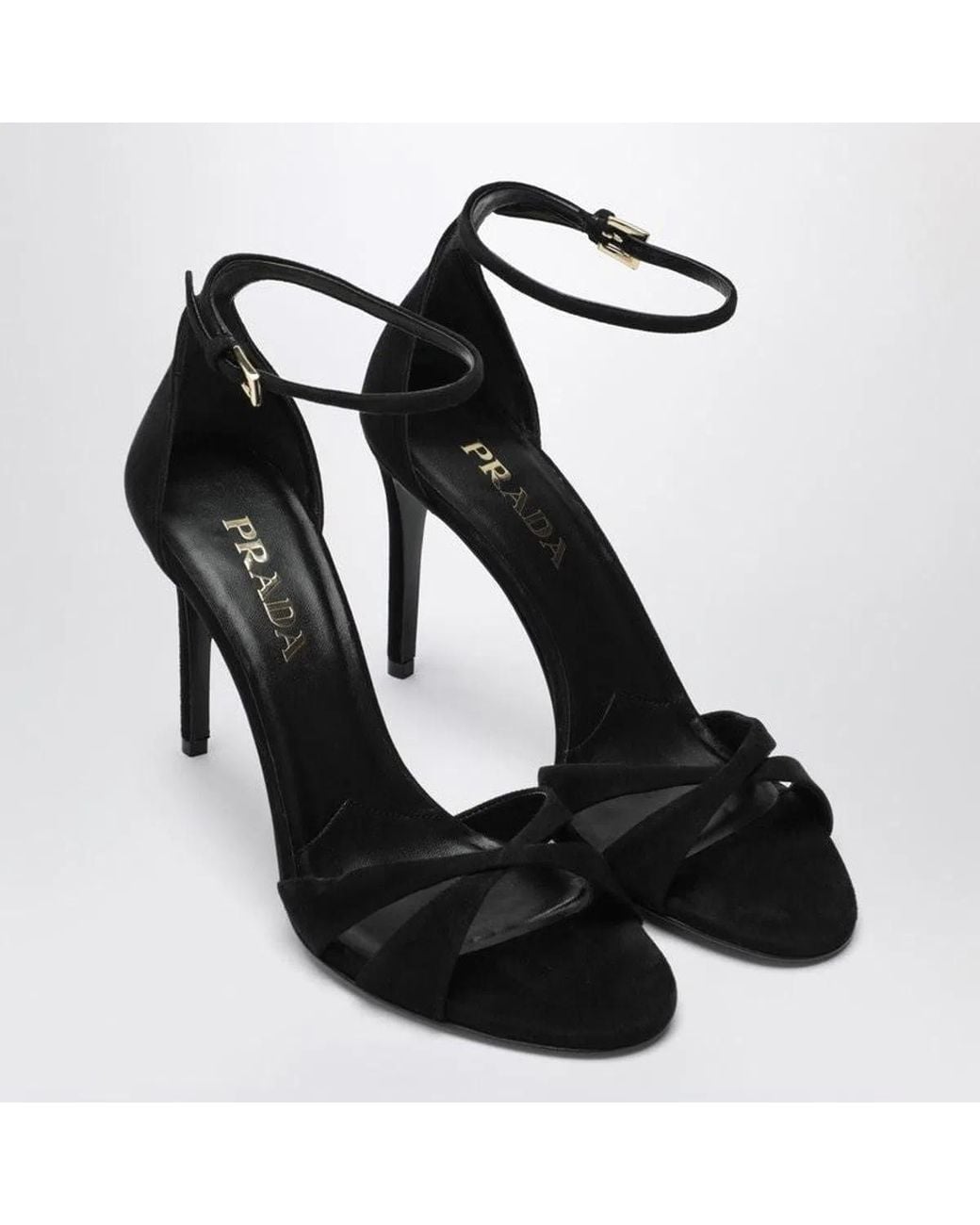 Prada Black Velvet Pumps
