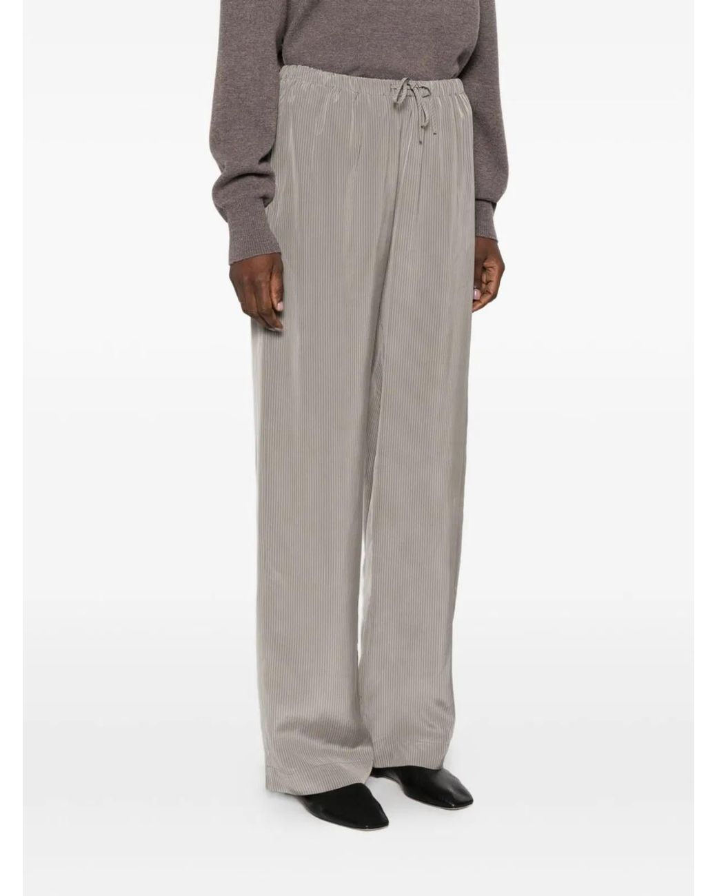 Rohe Blue Pyjama Trousers Stripes