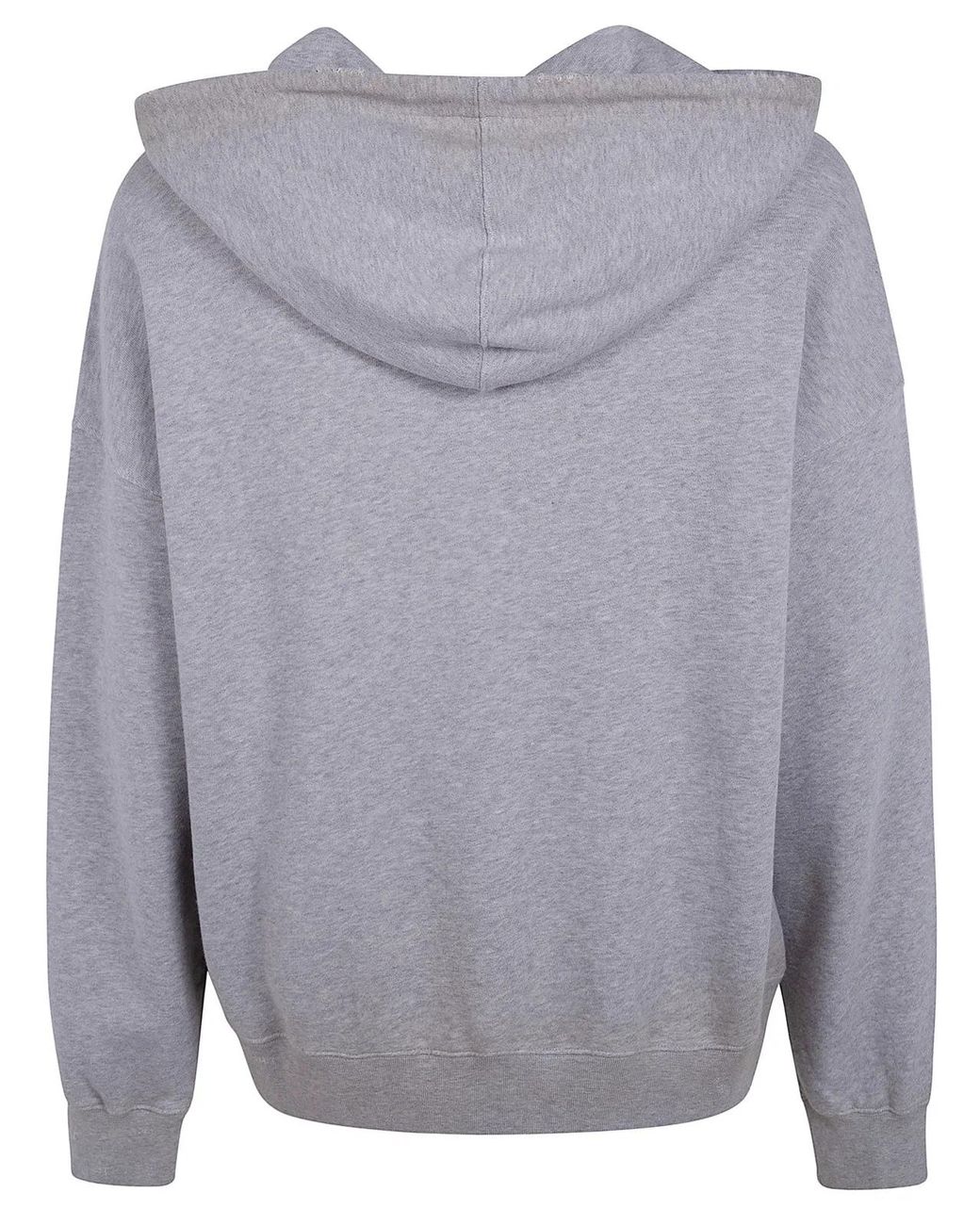 Golden Goose Deluxe Brand White "Journey" Hoodie Slub Cotton Heavy Fleece Vintage Treatment With Print