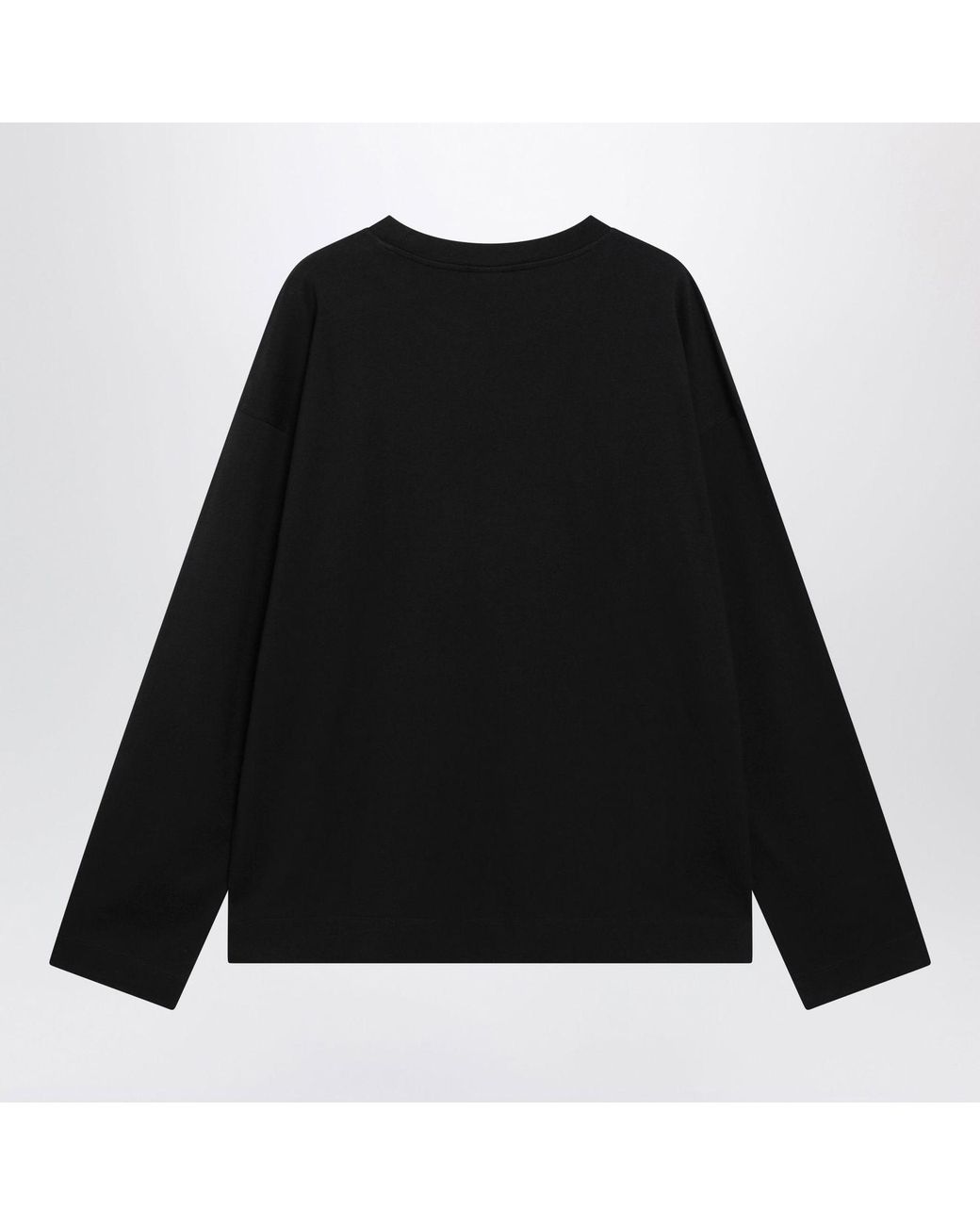 Dries Van Noten Black Longsleeve Cotton Tshirt for men