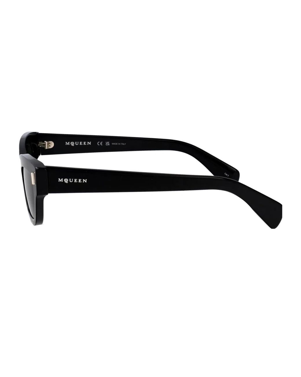 McQueen Black Acetate Sunglasses