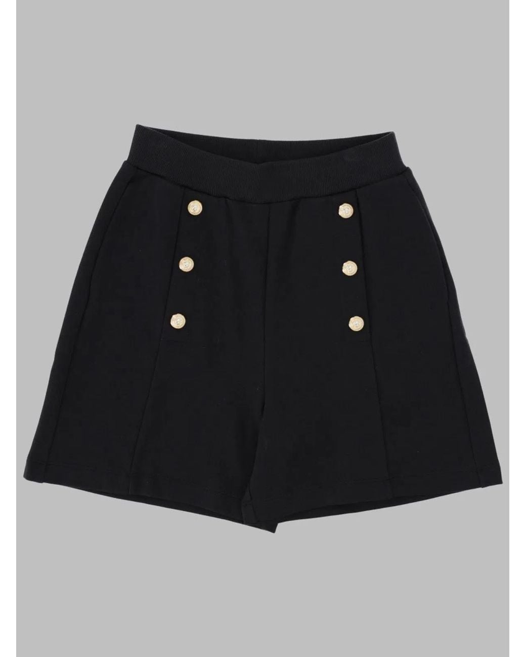 Balmain Black Pantaloni Felpa