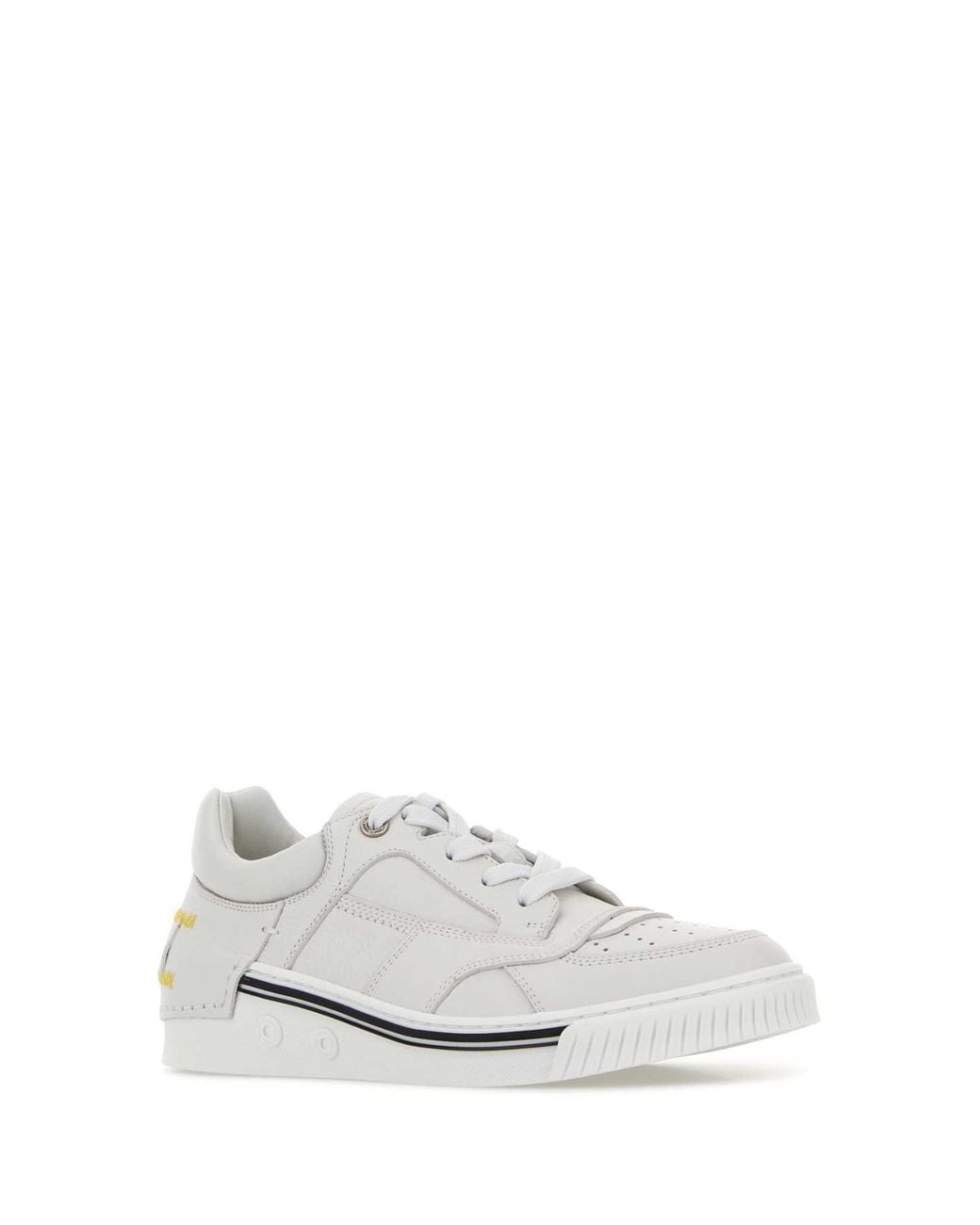 Fendi White Calf Leather Sneaker