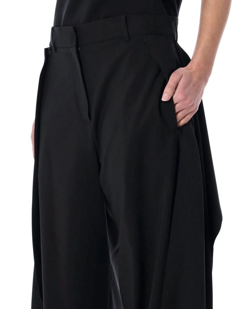 Loewe Black Lightweight Wool Trousers