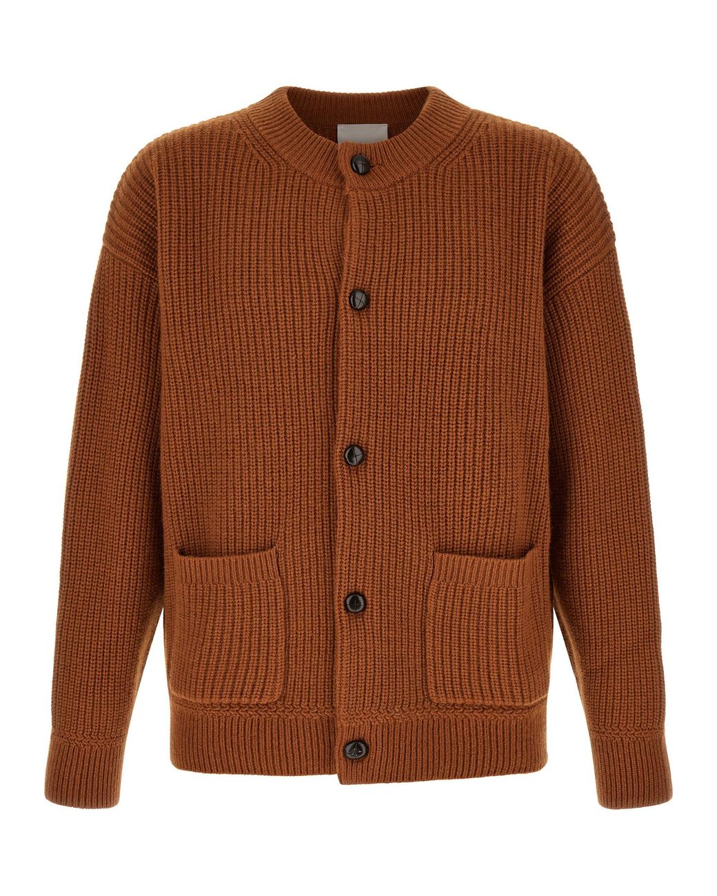 Isabel Marant Brown Ribbed 'Mael' Cardigan for men