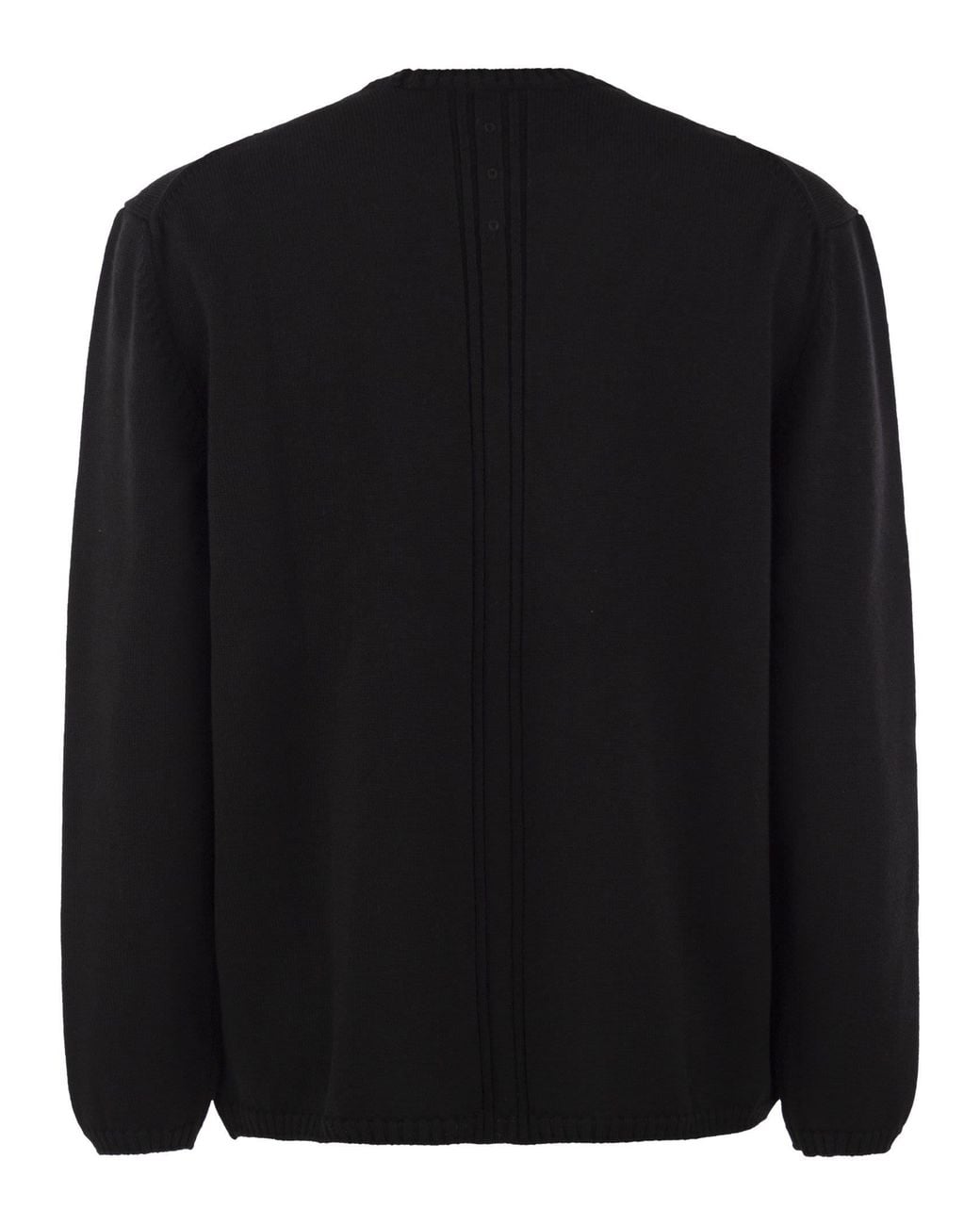 Premiata Black Virgin Wool Crew-Neck Jumper for men