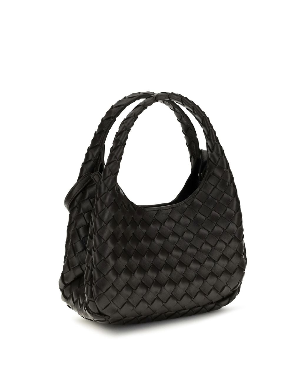 Bottega Veneta Black Baby Campana Leather Handbag