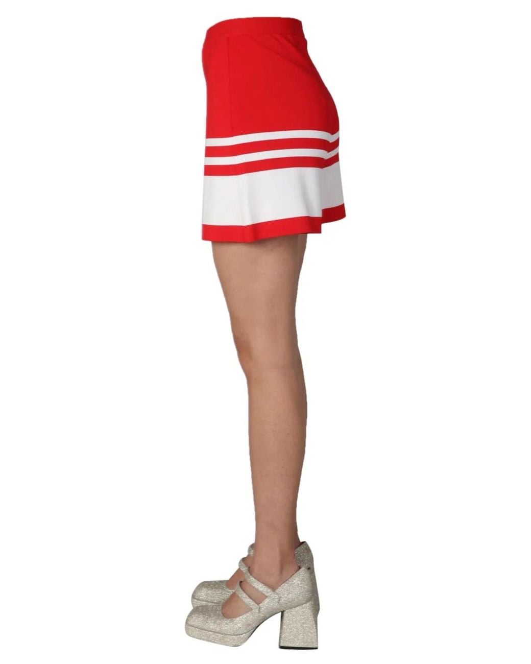 Boutique Moschino Red "Sailor Mood" Shorts