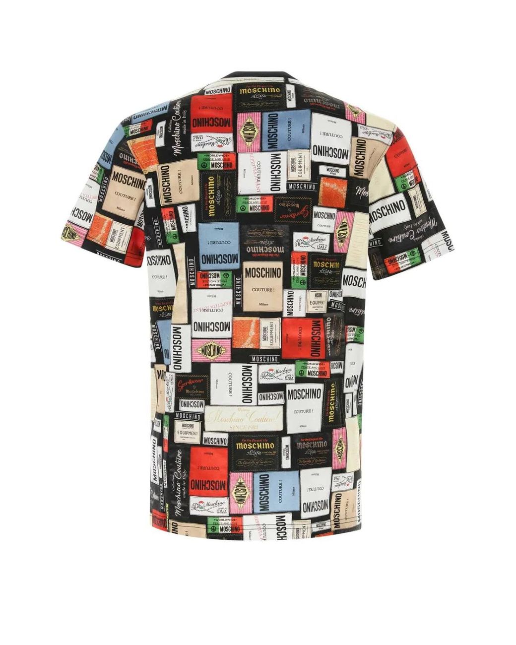 Moschino Multicolor Printed Cotton T-Shirt for men