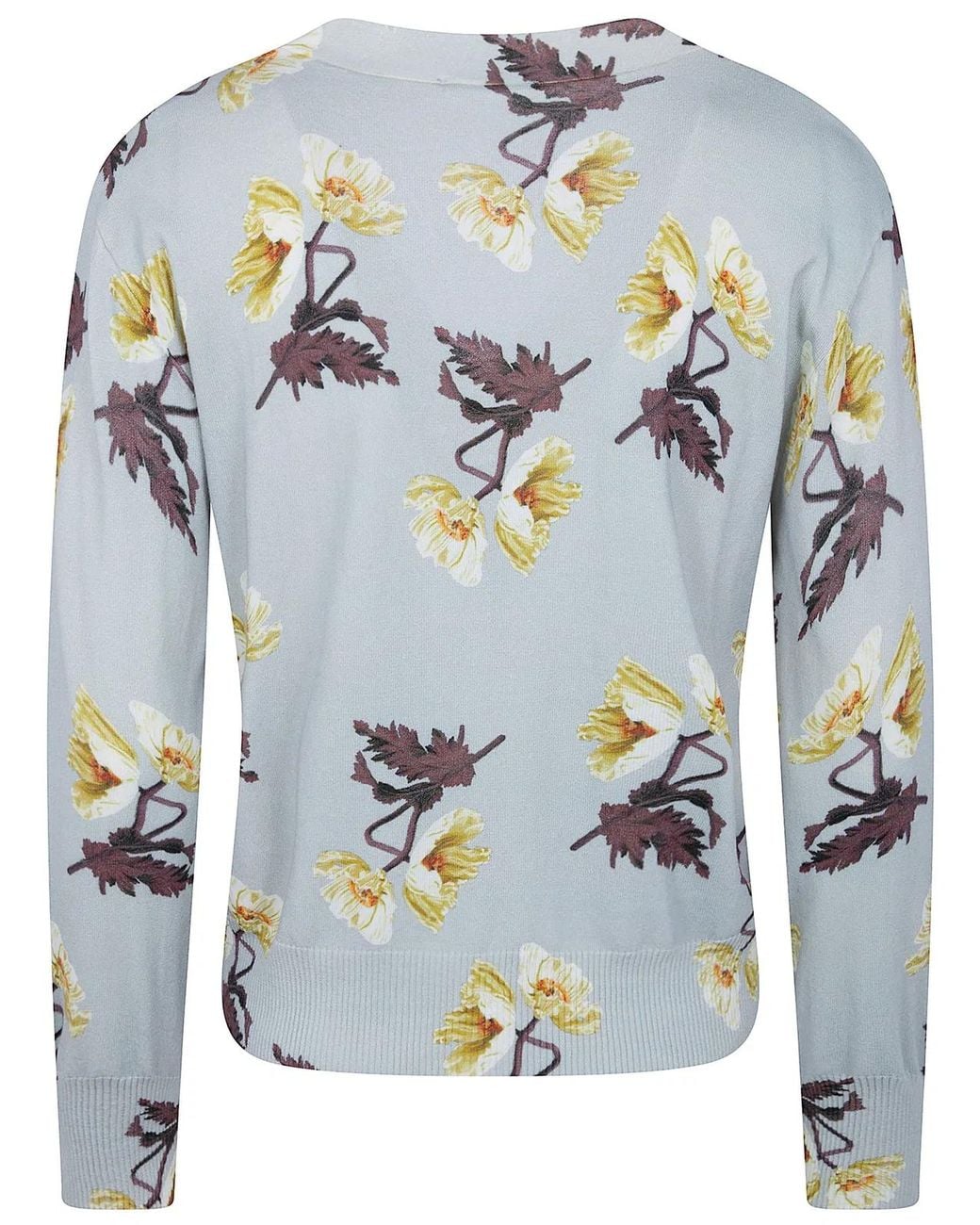 In bed with You Blue V Neck Printed Cardigan