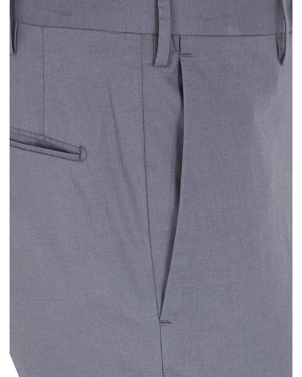 Incotex Gray Classic Chino Trousers for men